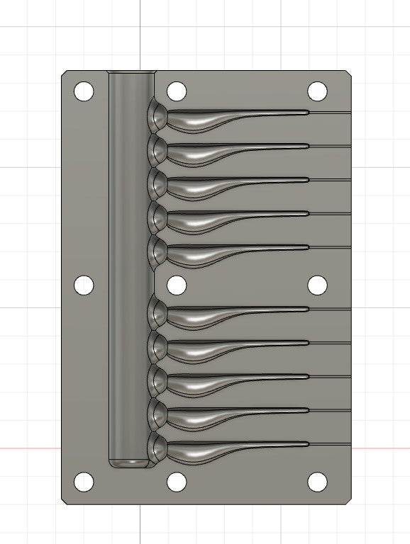 2" Krappie killer 10pc mold