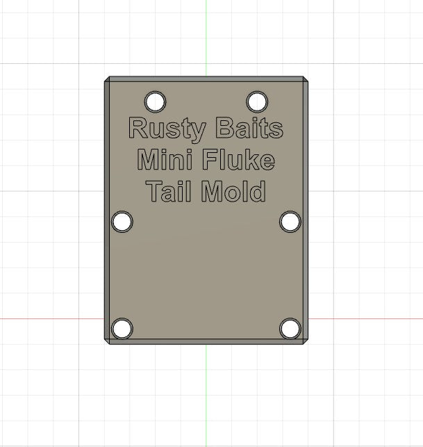 Mini Fluke Tail only Mold